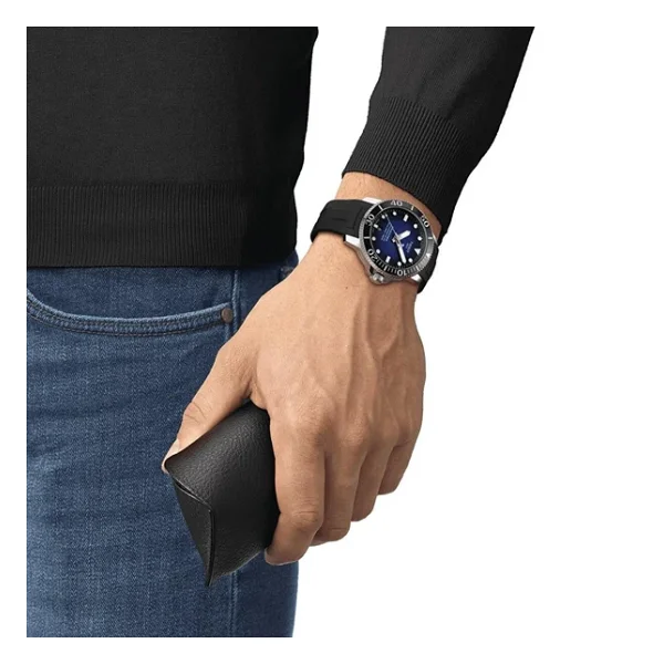 Tissot Seastar 1000 Powermatic 80 T120.407.17.041.00 Kauçuk Kordon Mavi-Siyah Erkek Kol Saati - Görsel 5