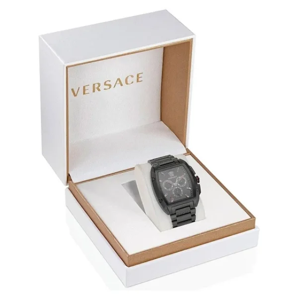 Versace Dominus VRSCVE6H00623 Çelik Kordon Siyah Erkek Kol Saati - Görsel 6