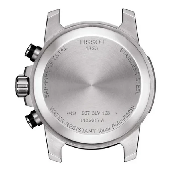 Tissot Supersport Chrono T125.617.16.051.00 Deri Kordon Siyah-Gri Erkek Kol Saati - Görsel 4
