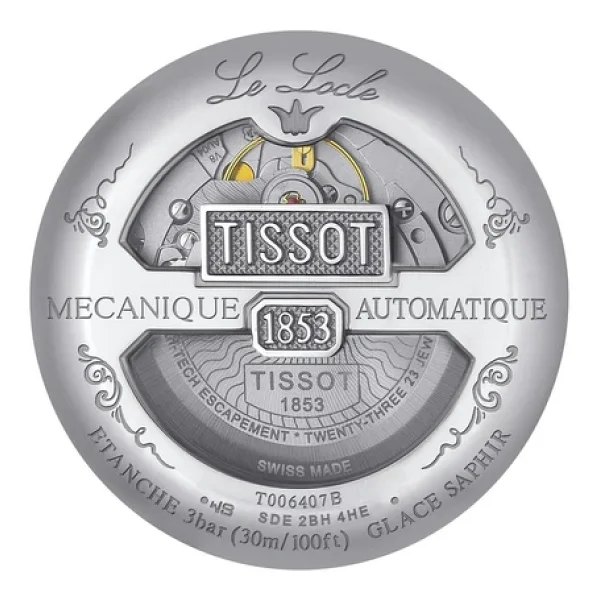 Tissot Le Locle Powermatic T006.407.11.053.00 Çelik Kordon Siyah Erkek Kol Saati - Görsel 6