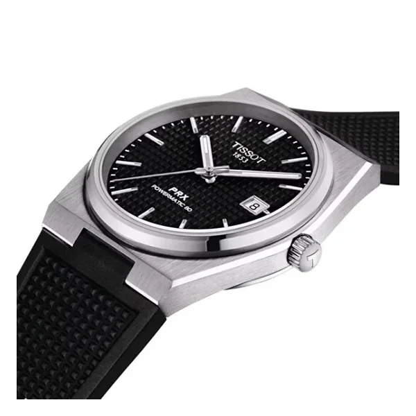 Tissot PRX Powermatic 80 T137.407.17.051.00 Kauçuk Kordon Siyah Erkek Kol Saati - Görsel 3
