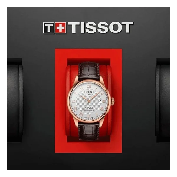 Tissot Le Locle Powermatic 80 T006.407.36.033.00 Deri Kordon Kahverengi-Rose Gold Erkek Kol Saati - Görsel 6