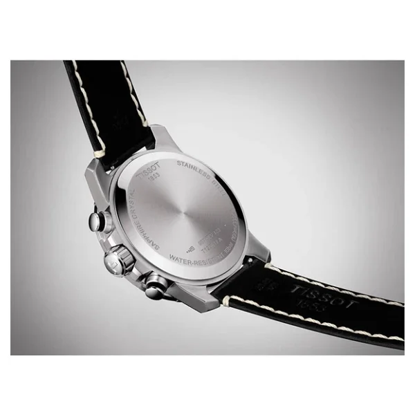 Tissot Supersport Chrono T125.617.16.051.00 Deri Kordon Siyah-Gri Erkek Kol Saati - Görsel 8