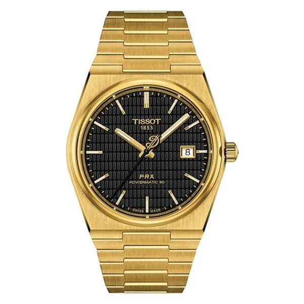 Tissot PRX Powermatic 80 T137.407.33.051.00 Çelik Kordon Siyah-Gold Erkek Kol Saati - Görsel 3
