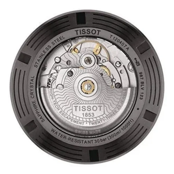 Tissot Seastar 1000 Powermatic 80 T120.407.37.051.00 Kauçuk Kordon Siyah Erkek Kol Saati - Görsel 2