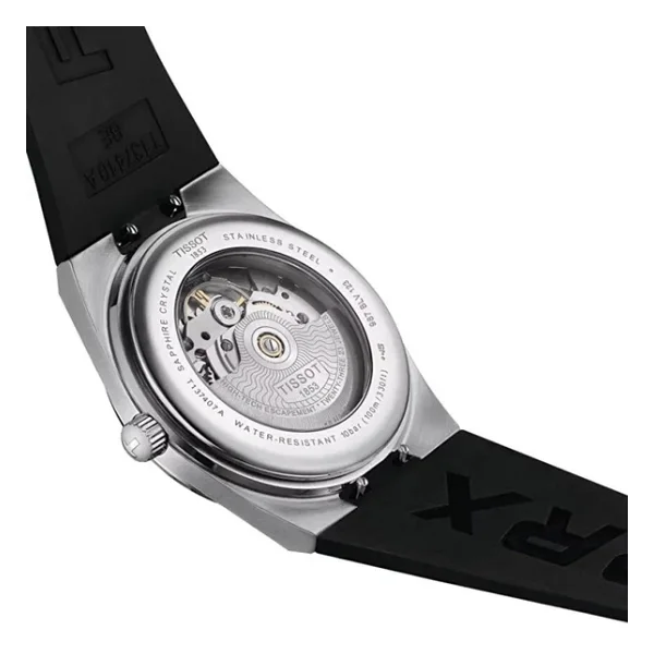 Tissot PRX Powermatic 80 T137.407.17.051.00 Kauçuk Kordon Siyah Erkek Kol Saati - Görsel 4