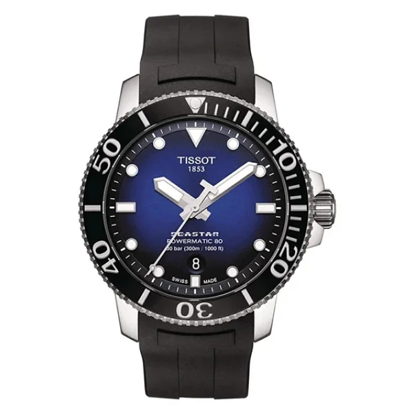 Tissot Seastar 1000 Powermatic 80 T120.407.17.041.00 Kauçuk Kordon Mavi-Siyah Erkek Kol Saati - Görsel 3
