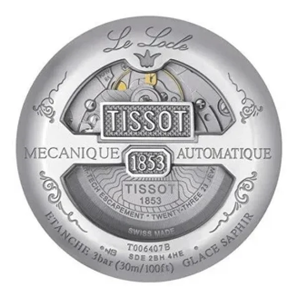 Tissot Le Locle Powermatic T006.407.11.033.00 Çelik Kordon Gümüş Erkek Kol Saati - Görsel 5