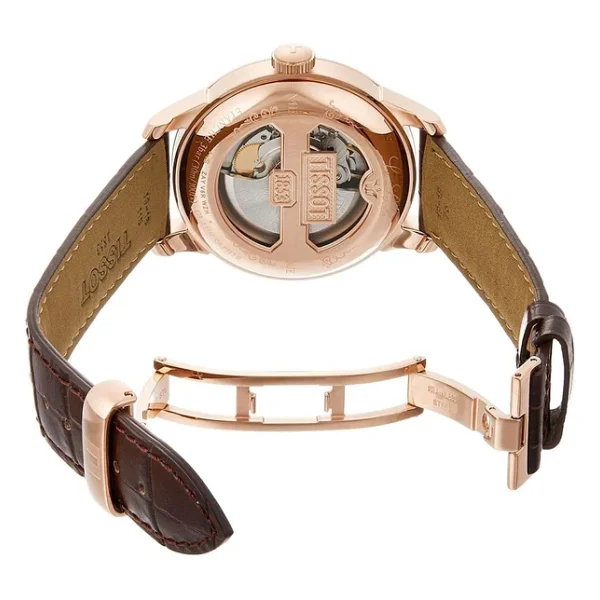 Tissot Le Locle Powermatic 80 T006.407.36.033.00 Deri Kordon Kahverengi-Rose Gold Erkek Kol Saati - Görsel 9