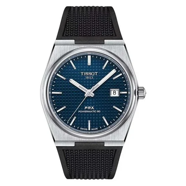 Tissot PRX Powermatic 80 T137.407.17.041.00 Kauçuk Kordon Mavi Erkek Kol Saati - Görsel 3