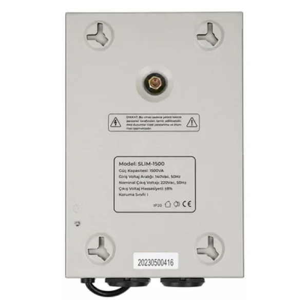 Powermaster SLIM-1500 Otomatik 900 Watt 1500VA Voltaj Regülatörü - Görsel 7