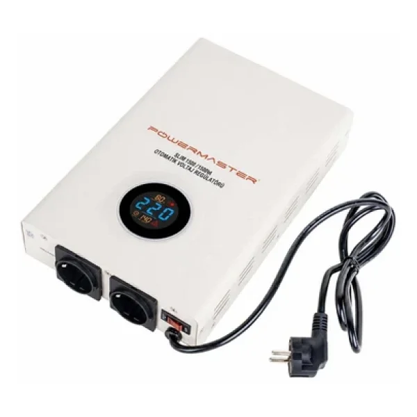 Powermaster SLIM-1500 Otomatik 900 Watt 1500VA Voltaj Regülatörü - Görsel 5