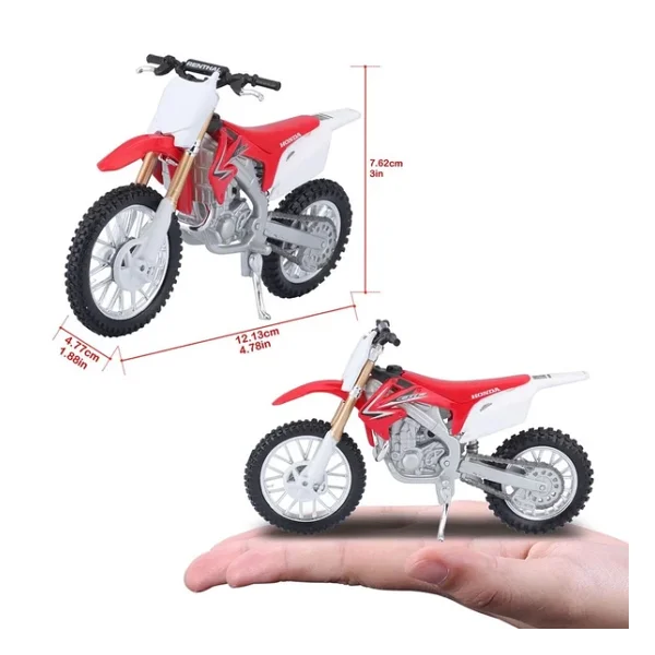 Sunman 1:18 Burago Honda CRF450R - Oyuncak Model Motor - Görsel 3