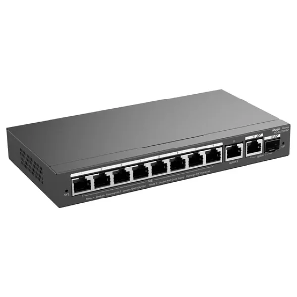 Ruijie Reyee RG-ES210GS-P 8 Port 10/100/1000 Mbps Gigabit PoE Switch - Görsel 2