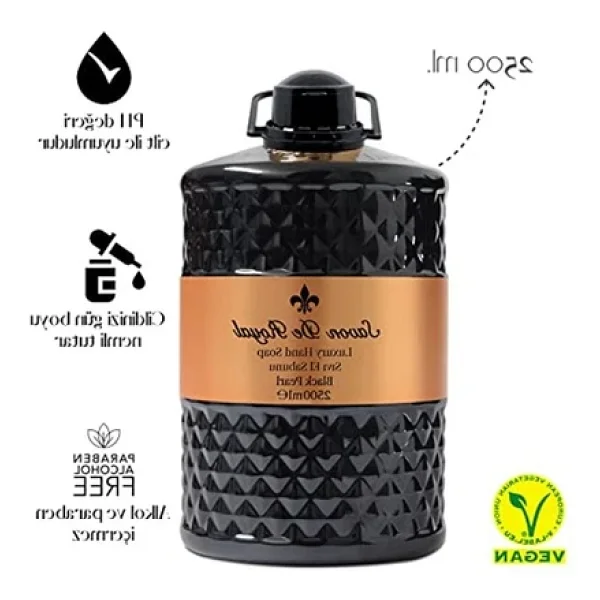 Savon De Royal Black Pearl Sıvı Sabun 2.5 lt - Görsel 4