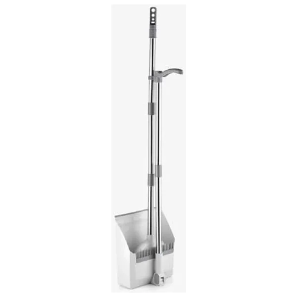 Deconox Corner Taraklı ve Saplı Faraş Süpürge Seti - Katlanabilir Dik Faraş Takımı - Paslanmaz Çelik Saplı Ergonomik Temizlik Seti (Beyaz - Antrasit) - Görsel 6