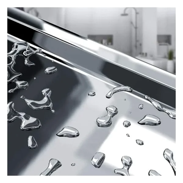 Orret Home 25x25 Cm 304 Paslanmaz Çelik Tepe Duşu - Geniş Kare Duş Başlığı, Sabit Tepe Duş Başlığı, Handshower Uyumlu, Modern ve Dayanıklı Duş Sistemi Parçası (Kare) - Görsel 3