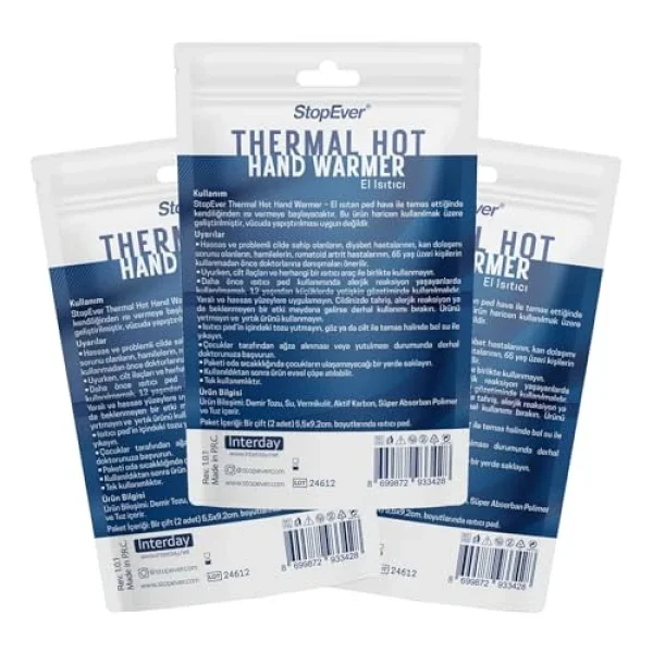 StopEver Thermal Hot El Isıtıcı 3lü Paket - Görsel 3