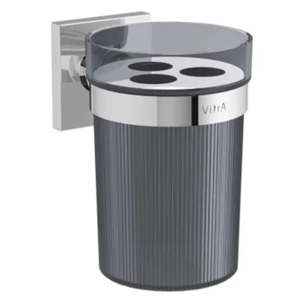 VitrA Root A44806 Diş Fırçalığı, Krom, Duvardan - Görsel 3