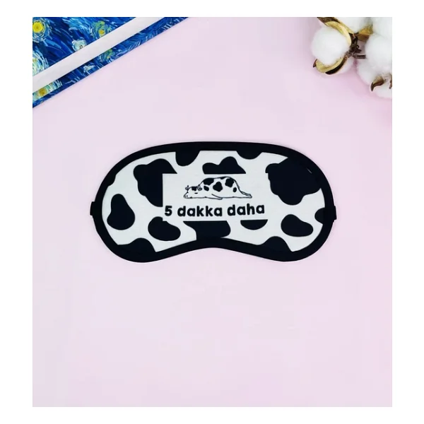 giftmoda İnek 5 Dakka Daha Tasarımlı Uyku Bandı - Görsel 2
