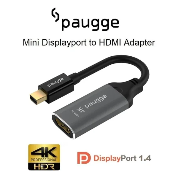 Paugge MDP14HD20A-ADP Mini DisplayPort to HDMI Dönüştürücü - Görsel 2