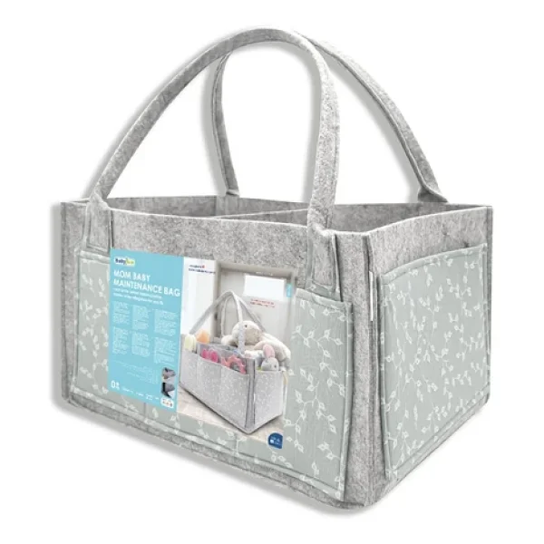 Babyjem 772 Yeşil Keçe Anne Bebek Bakım Çantası Çiçek Yeşil 8681049227720 - Görsel 4