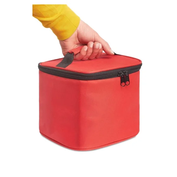 Beslenme Çantası Termal Çanta Soğuk ve Sıcak Tutucu Termal Termos Kamp Çanta Soğuk İçecek Çantası Kamp Termos Çantası 8 Litre (Kırmızı) - Görsel 3