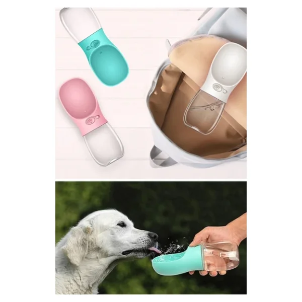 Buffer 3'lü Tenis Topu Kedi Köpek Oyuncağı+ Taşınabilir Evcil Hayvan Suluğu Seyahat Kabı 350 Ml - Görsel 2