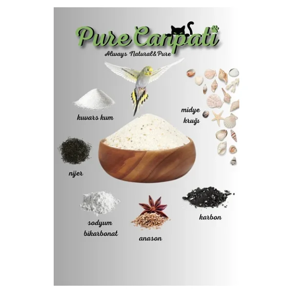 PureCanpati Premium Kuş Kumu 250 Gram - Görsel 5