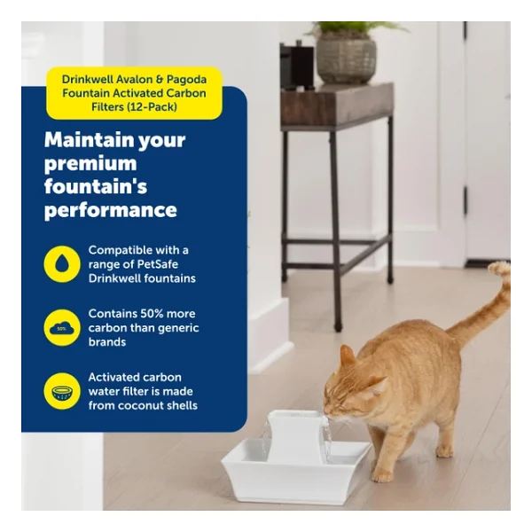 PetSafe Karbon filtre seramik beyaz 12 adet - Görsel 2