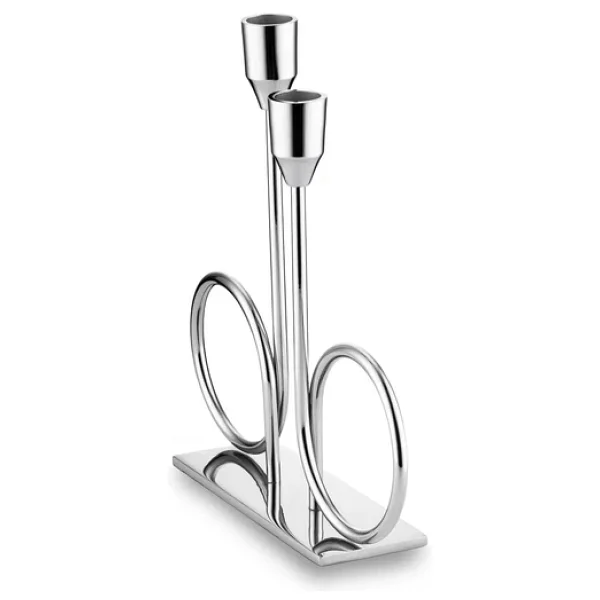 Jumbo Alula Stand Şamdan Silver - Görsel 4