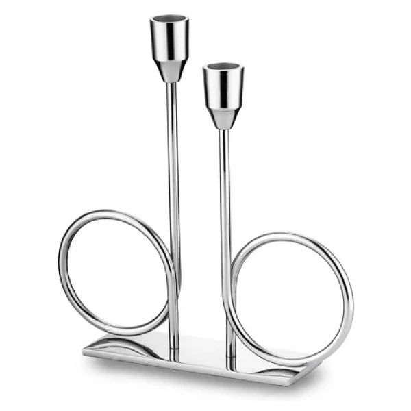 Jumbo Alula Stand Şamdan Silver - Görsel 3