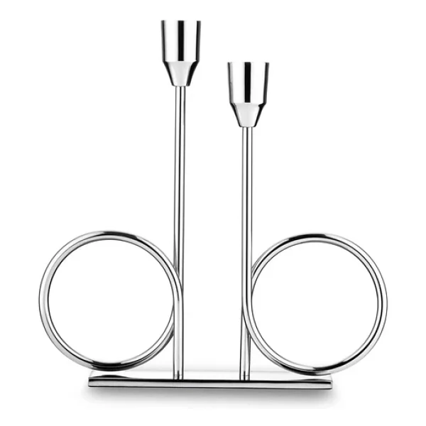 Jumbo Alula Stand Şamdan Silver - Görsel 2
