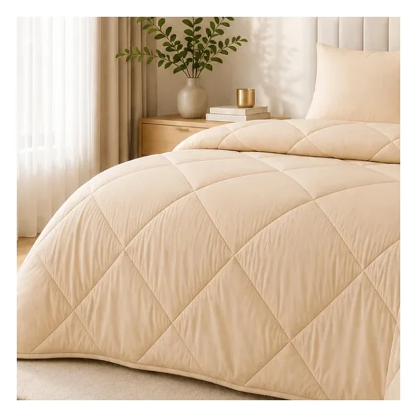 Formeya Soft Bej 195X215 cm Silikon Çift Kişilik Yorgan - Görsel 5