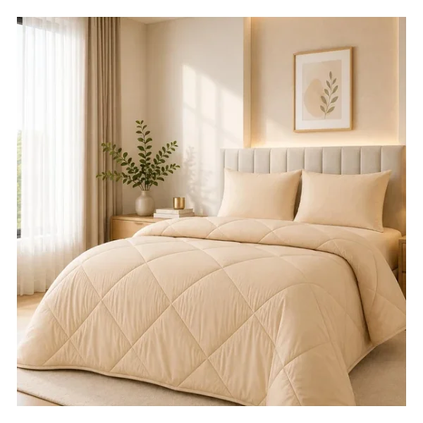 Formeya Soft Bej 195X215 cm Silikon Çift Kişilik Yorgan - Görsel 4