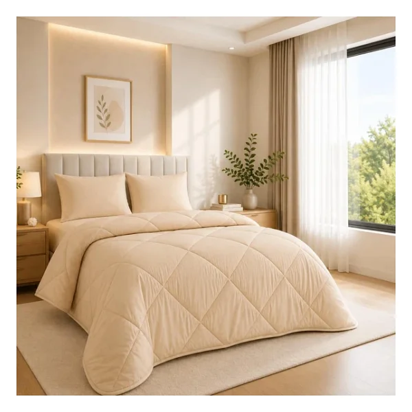 Formeya Soft Bej 195X215 cm Silikon Çift Kişilik Yorgan - Görsel 2