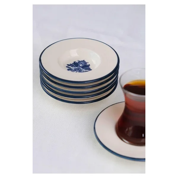 tabakevi Tabak Evi Porselen Stella Çay Tabağı Seti 12cm 6 Parça BNS6CTPRS1214 - Görsel 7