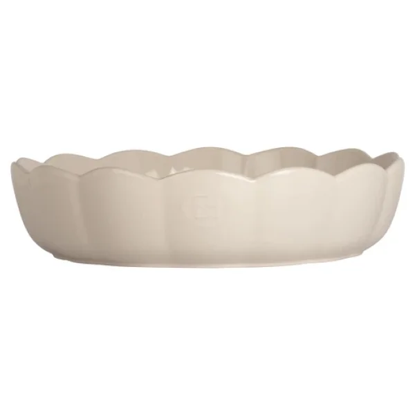 Emile Henry EH026253 Madeleine Ekru 27 cm Yuvarlak Fırın Kabı - Görsel 3