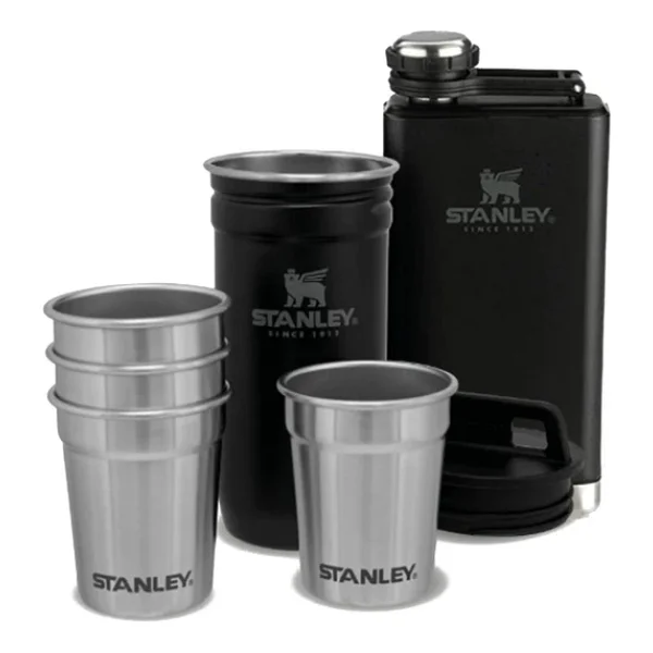 STANLEY Klasik Shot Bardak ve Matara Seti 0.23 Litre - Mat Siyah Paslanmaz Çelik - Görsel 3