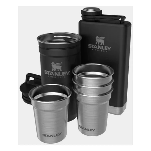 STANLEY Klasik Shot Bardak ve Matara Seti 0.23 Litre - Mat Siyah Paslanmaz Çelik - Görsel 6