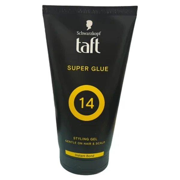 Taft Saç Jölesi Super Glue 14 Styling Gel, Ultra Güçlü Tutuş, Instant Bond, 150 ml - şeffaf - Görsel 3