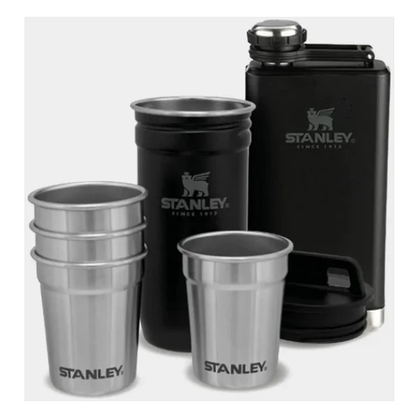 STANLEY Klasik Shot Bardak ve Matara Seti 0.23 Litre - Mat Siyah Paslanmaz Çelik - Görsel 5