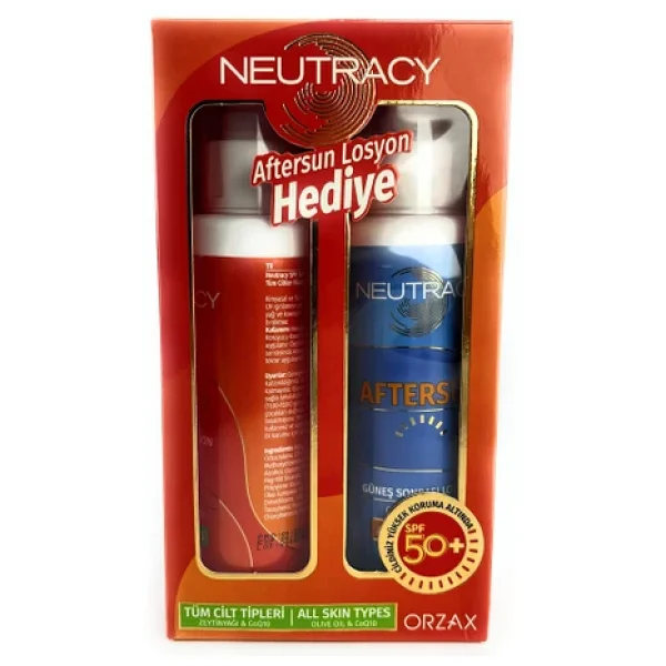 Orzax Neutracy Güneş Koruyucu Set Karma & Yağlı Ciltler İçin - Güneş Kremi SPF50+ 150 ml + After Sun Losyon 150 ml - Görsel 2