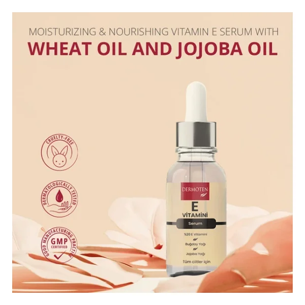 Dermoten E Vitamini Nemlendirici Cilt Bakım Serumu 30 ml - Görsel 7