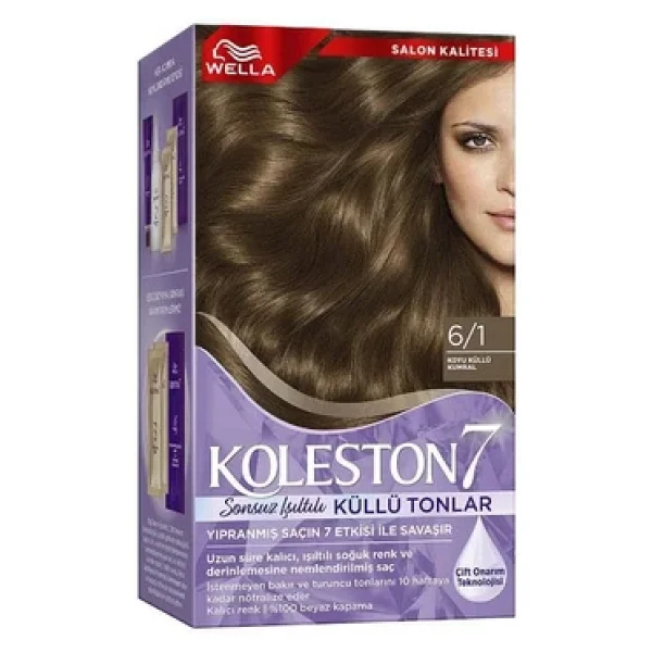 Koleston Supreme 6.1 Koyu Küllü Kumral Saç Boyası - Görsel 8