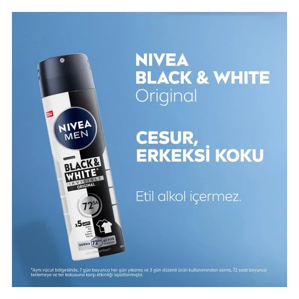 NIVEA Derma Skin Clear Sivilce Karşıtı Yüz Temizleme Jeli 150ml, Erkek Sprey Deodorant Black&White 150ml,Bakım Seti - Görsel 3
