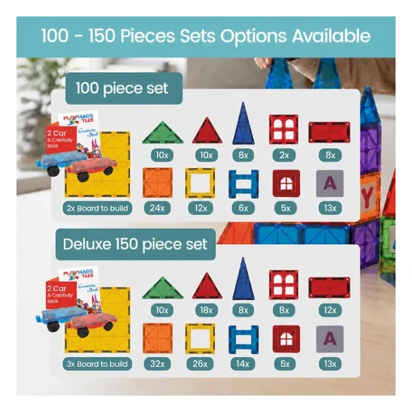 Playmags 3D 150 Parça Manyetik Blok - Görsel 4