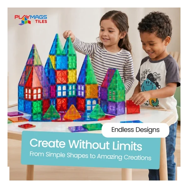 Playmags 3D 150 Parça Manyetik Blok - Görsel 7