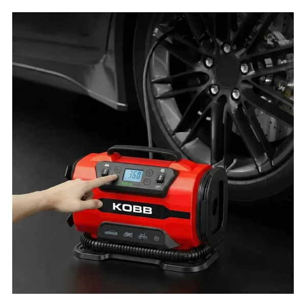 Kobb KB301 12 V Dijital Basınç Göstergeli Araç Kompresörü - Görsel 5