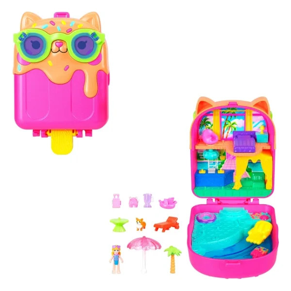 Polly Pocket ve Maceraları Kitty Popsicle Resort Oyun Seti JCB17 - Görsel 2